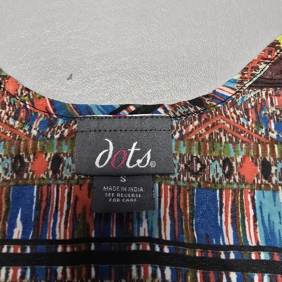 3/$15 Dots sheer boho tank top women's size small - Picture 3 of 8